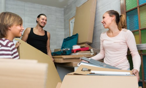 House removal team planning a move in Tooting Bec