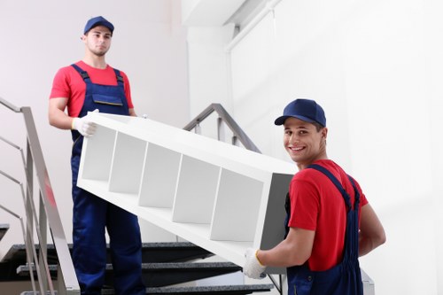Removal team preparing for a local move in Tooting Bec