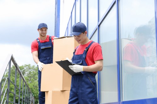 Office removals team planning a business move in Tooting Bec