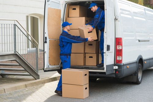 Removal team helping with a local move in Tooting Bec
