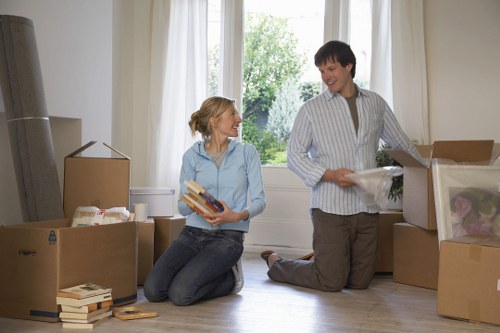 Furniture being moved carefully from a Tooting Bec family home